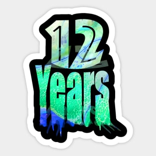 12 years Sticker